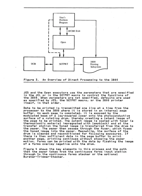 Figure 3. An Overview of Direct Processing to the 3800 