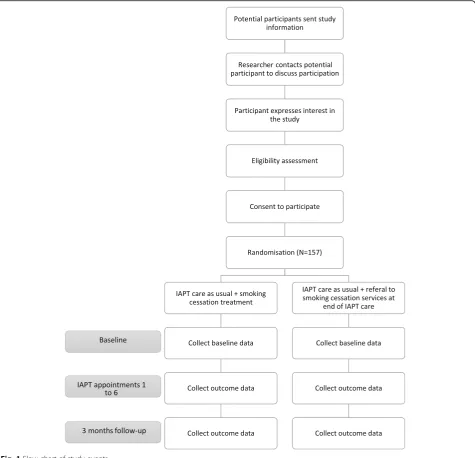 Fig. 1 Flow chart of study events