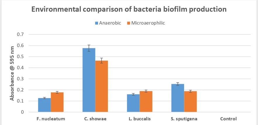 Figure 8  . 3D biofilm images of anaerobic microbes grown in (1) anaerobic and (2) microaerophilic environments