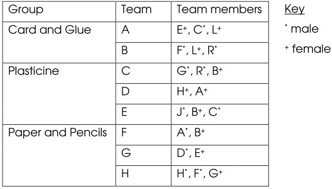 Figure 1.   Design brief for participants 