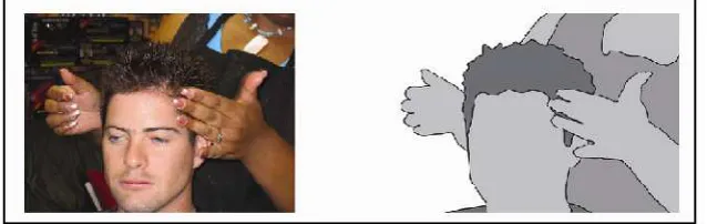 Figure 1. Example of image (left) converted to infographics (right) 