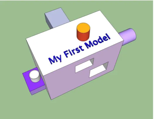 Figure 1: A simple 3D model created using a 3D modelling package. 
