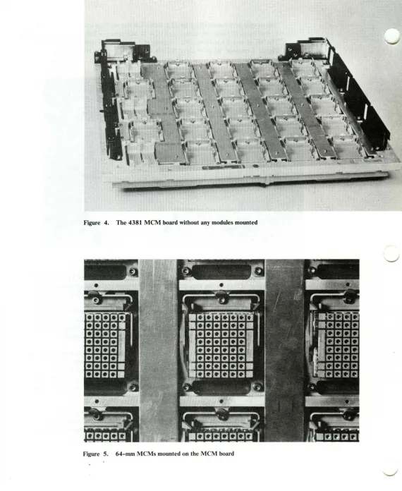 Figure 4. The 4381 MCM board without any modules mounted 