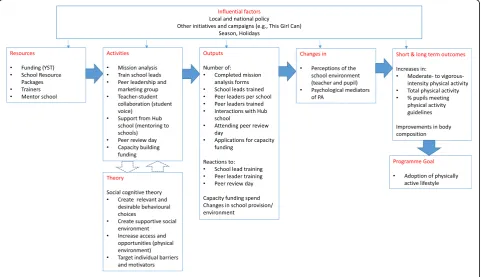 Fig. 1 Proposed logic model for the Girls Active programme