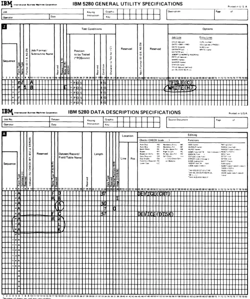 Figure 2. Additions to Data Entry Job Example 