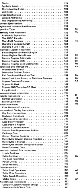 Table Write Operations ..................... 255 Table Search Operations ...................