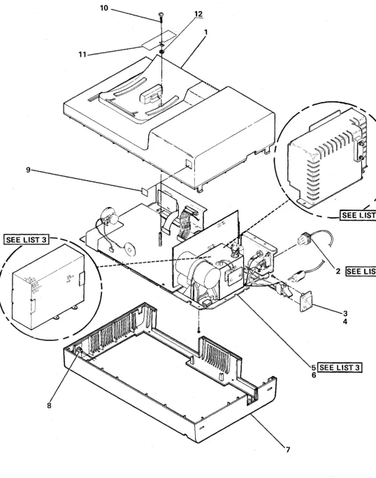 FIGURE 2. BASE ASSEMBLY. SEE LIST 2. 