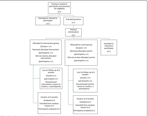 Fig. 1 Flow of practices through the DECIDE randomised pilot study