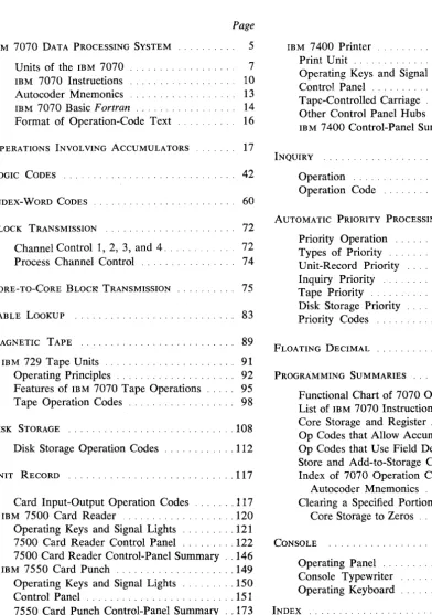 TABLE LOOKUP ........................... 83 