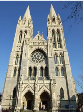 Figure 1.  View of Truro Cathedral.  (WEBB, 2007) 