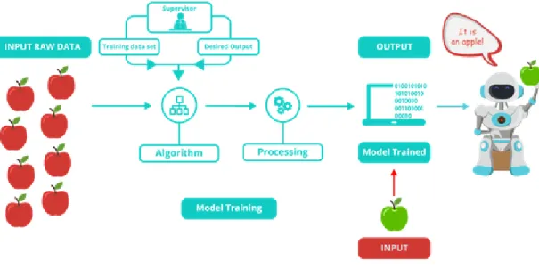 Figure 1.12.: Supervised learning is the process of learning from annotated examples [Vas18]
