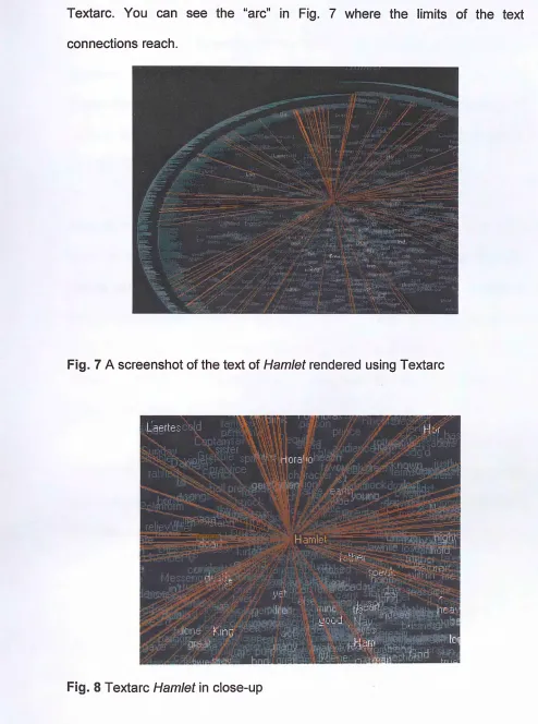 Fig. 7 A screenshot of the text of Hamlet rendered using Textarc