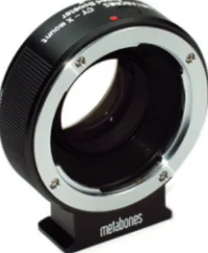 Fig. 62:  Metabones Speed Booster with Contax mount
