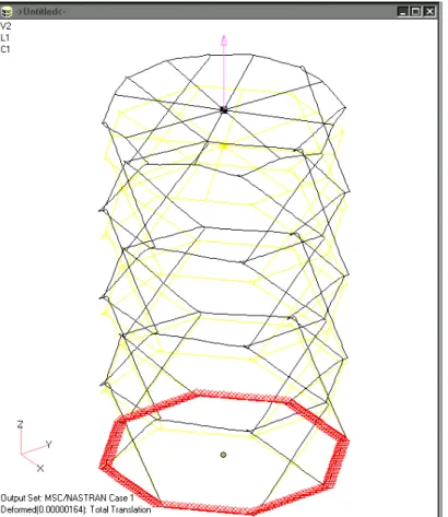 Figure 1.2 FEM model of the deployed structure