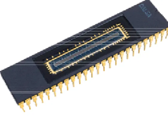 Fig. 4.1 the Dalsa, high sensitivity line scan device with 2048 pixels