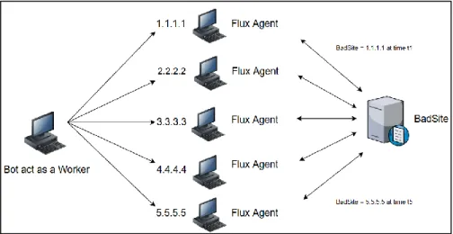 Figure 2: Fast-Flux service network. 