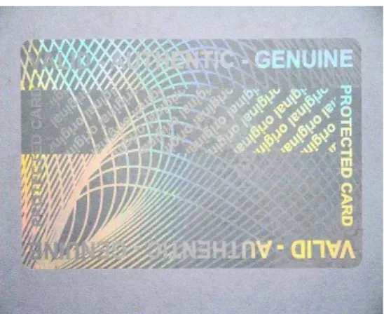 Fig. 2.5 Security hologram example 