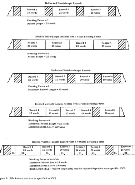 Figure 5. File formats that can be specified to IOCS 