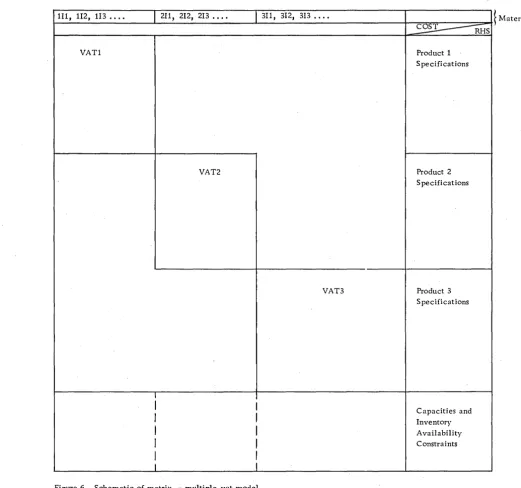 Figure 6. Schematic of matrix -multiple-vat model 