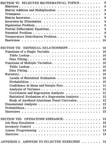 Table Lookup. Functions Data . . . . . . . . Fitting. . . . . . . . . . . of Multiple Variables