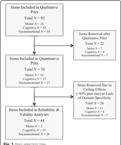Fig. 1 Item selection tree