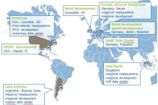 Figure 7. Micros head offices, data centers and development 