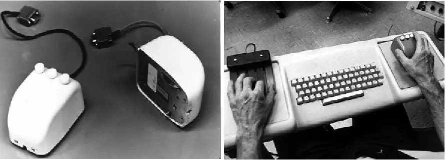 Fig. 1: Engelbart and English’s first mouse, circa 1963 (Courtesy the Bootstrap Institute) 