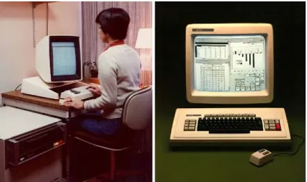Fig 4: The Alto-1, 1972 and Xerox Star Computer, 1981  (Photos courtesy of Palo Alto Research Center, Inc.) 