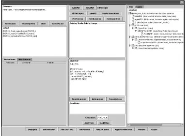 Figure 3: The interface to enter a new rule where therule is automatically checked for consistency withthe existing KB before it gets committed