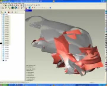 Fig. 8. Typical 3D scanned data.                       Fig. 9. Registered 3D scanned data