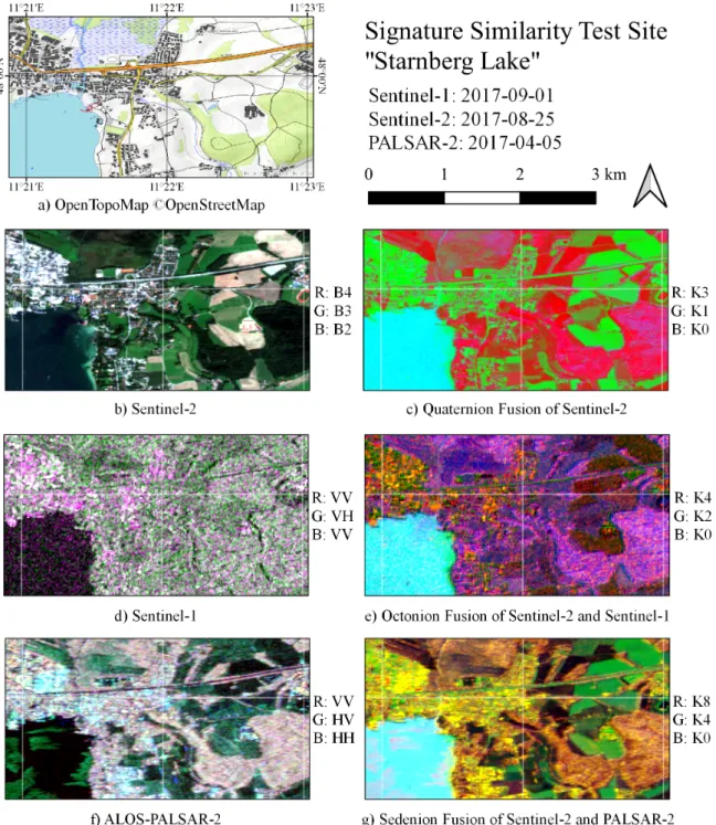Figure 4. Subset of ROI 1 : the “Starnberg Lake” southern of Munich (coordinate reference WGS84).