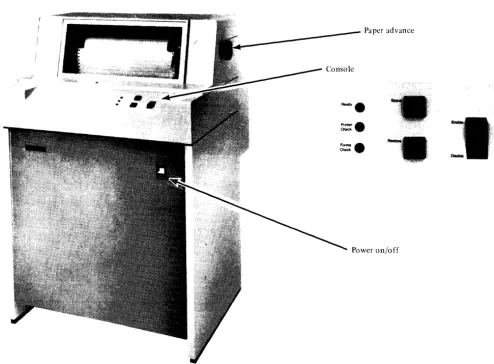 Figure 1-3. Printer Console 