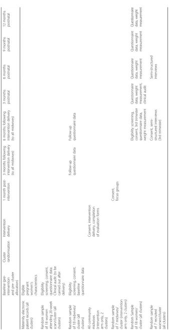 Table 1 Schedule of enrolment, interventions and assessments (participant timeline)