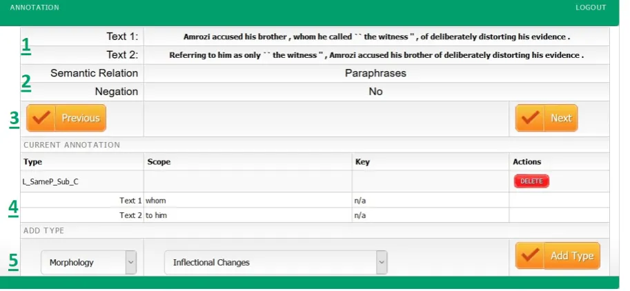 Figure 3: Scope selection page.