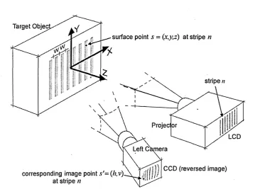 Figure 1.3.1: The structured light scanning system.