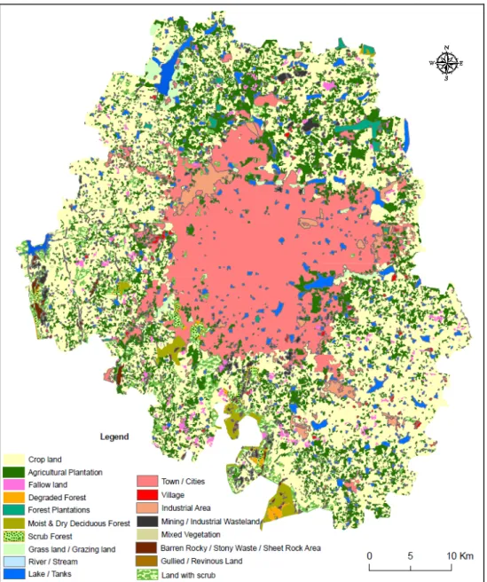 Fig. 5 Land use of Bangalore Urban District (2005) 