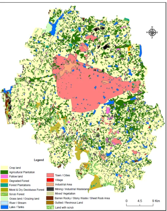 Fig. 2 Land use of Bangalore Urban District (2001) 