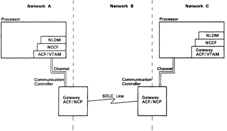 Figure 1 .. 11. An Example of Tandem Interconnected Networks (Nonadjacent) 