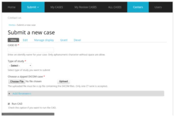 Fig. 2.1 Screenshot of the M5L submission form as seen by a submitter logging in with proper credentials.