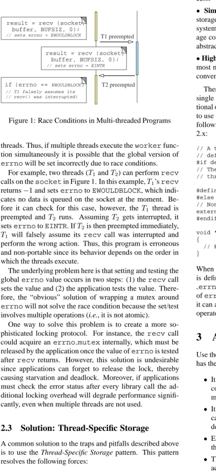 Figure 1: Race Conditions in Multi-threaded Programs