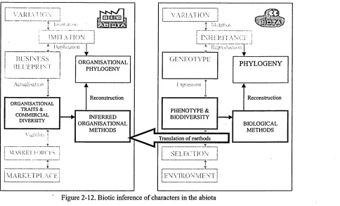 Figure 2-12. Biotic inference of characters in the abiota