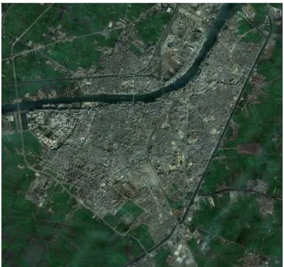 Figure 2. Satellite image of mansoura. 
