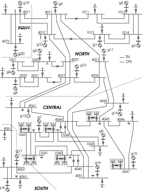 Figure 5. Topology of each of the 40 distribution networks