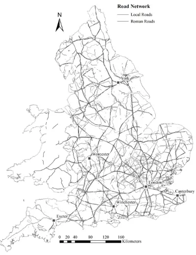 Figure 4.2: Estimated Extent of Roads in c. 106623