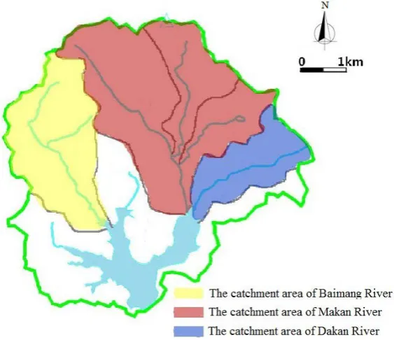 Table 1. Geographic parameter table of the control section in the main rivers.