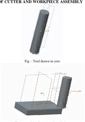 Fig – Tool drawn in creo 