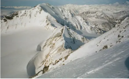 Figure 4. Mountains terrains for avalanche detection WSN application. 