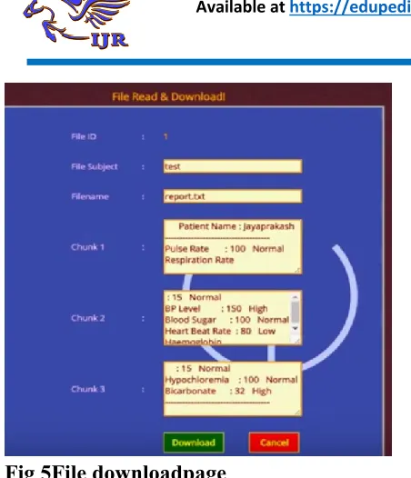 Fig 5File downloadpage 
