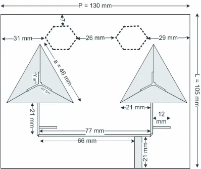 Figure 1. Conﬁguration of double hexagonal DGS antenna design.