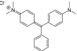 Figure 1. Chemical structure of malachite green. 
